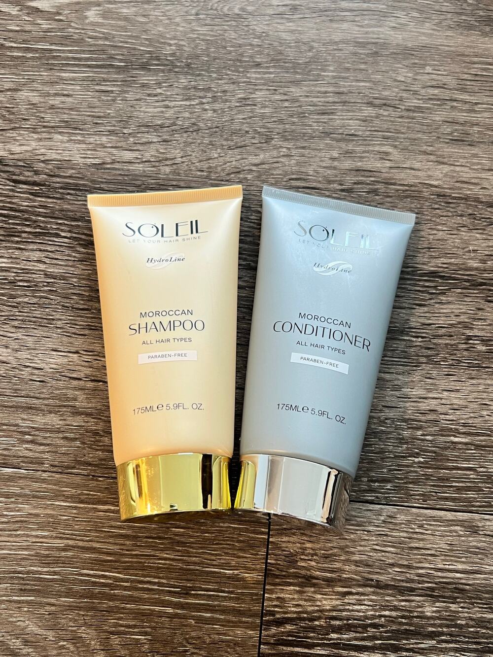 Soleil Moroccan Shampoo + Conditioner Bundle Set $100 MRSP